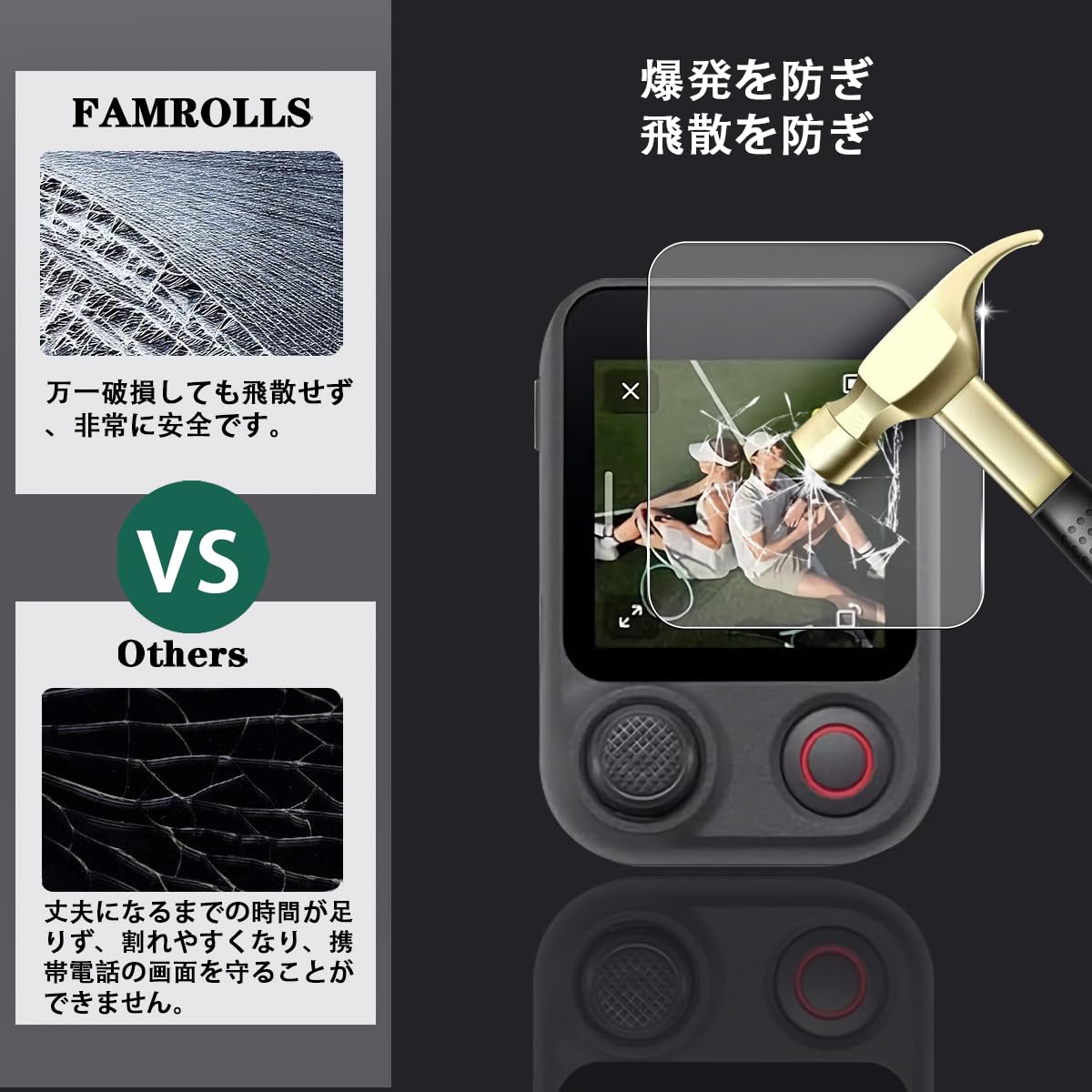 Amazon.co.jp: 対応 DJI Osmo Mobile 8P ガラスフィルム Osmo Mobile